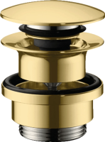 Донный клапан push-open для раковины Hansgrohe 50100990 полированное золото 