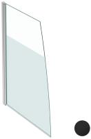Шторка для ванны Jacob Delafon Serenity 90 E4933-BL, профиль черный, стекло прозрачное 