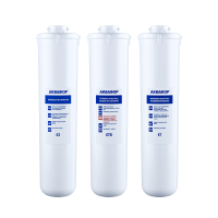 Комплект картриджей для фильтра с краном питьевой воды Аквафор K3-K7B-K7 Кристалл Эко для мягкой воды 518547 