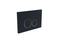 Панель смыва Aquatek KDI-0000020 черная матовая ободок хром 
