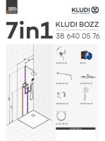 Kludi BOZZ, душевой комплект со смесителем для душа, арт. 386710576 