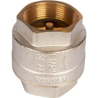 Rommer 11/2 Клапан обратный пружинный муфтовый с металлическим седлом 
