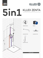 Kludi ZENTA, душевой комплект с термостатом для душа, арт. 388320545 