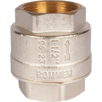 Rommer 11/2 Клапан обратный пружинный муфтовый с металлическим седлом 