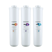 Комплект картриджей для фильтра с краном питьевой воды Аквафор Pro1-ProH-ProB Кристалл Eco H Pro умягчающий (для жёсткой воды) 518541 