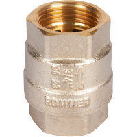 Rommer 3/4 Клапан обратный пружинный муфтовый с металлическим седлом 