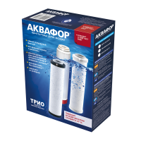 Комплект картриджей для фильтра с краном питьевой воды Аквафор B510-03-04-07 Трио умягчающий (для жёсткой воды) 100790 
