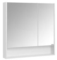 Зеркальный шкаф Aquaton Сканди 1A252302SD010, 90 см, белый 